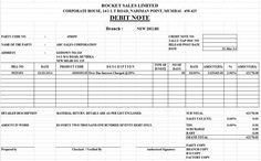 debit memo template