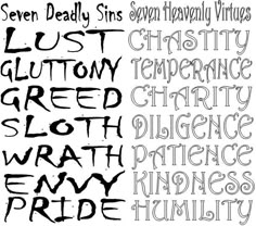 160 best 7 deadly sins their corresponding virtues images on