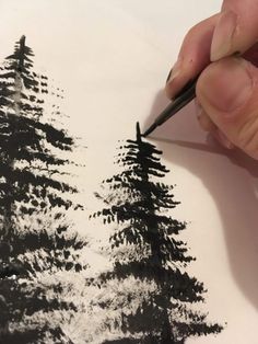 Painting Trees With A Fan Brush - Step By Step Acrylic Painting Acrylic Painting Techniques, Painting Videos, Watercolor Techniques, Art Techniques, Watercolor Paintings, Watercolors, Canvas Paintings, Watercolor Artists