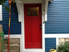 19 Best Red White And Blue Images Siding James Har Blue House White Trim And Red Door In Elmhurst Opal Enterprises