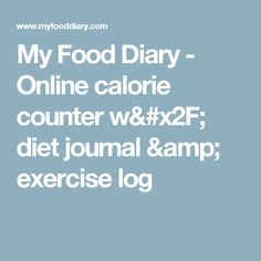 diet journal online