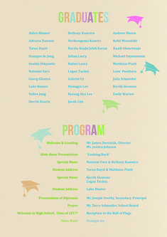 <strong>Promotion</strong> - dms.schoolloop.com 8th grade graduation program template
