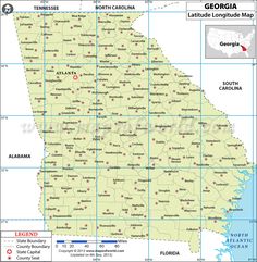 map with latitude and longitude