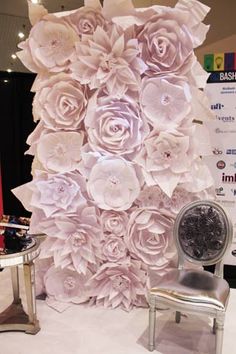 Flower wall- perfect for photo booth backdrop
