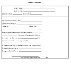 35 editable permission slip templates education pinterest sunday school report card template