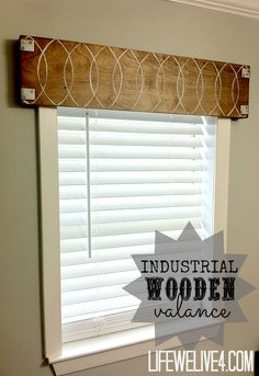 Wood Valance Sypsie Designs Hometalk Funky Junk Present Maybe A Little Less Looking But Love It And With Some Curtains Just Window Corniceswindow Coveringswindow Treatmentsvalanceswooden