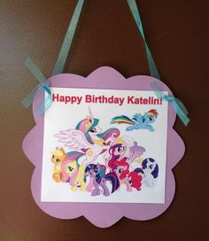 114 Best My Little Pony Birthday Ideas Images On Pinterest Simple My Little Pony Door Sign Rainbow By Mountainviewcreation 6 50 Birthday Hy