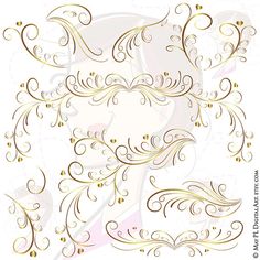 swirly page borders