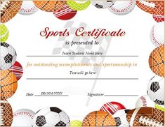 41 best sports certificates awards images awards certificate sport certificate templates