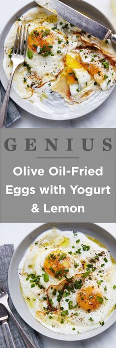 202 best genius recipes images on pinterest in 2018 healthy snacks julia turshen s olive oil fried eggs with yogurt lemon