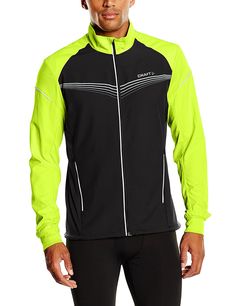 Craft Mens Brilliant 2.0 Running and Training Fitness Workout Outdoor Sport Half Zip Reflective Shirt