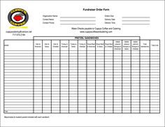 fundraiser sheets templates