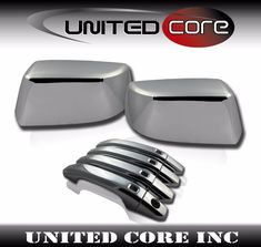 For 08-10 HONDA ACCORD CHROME DOOR Full MIRROR COVERS SET TRIM BEZEL ACCENT