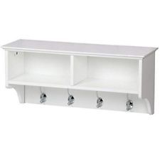 Details About Hallway Coat Hooks Storage Unit Furniture White Hallway Coat Hooks Storage Unit