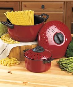 10 Best Pasta Pot With Strainer Images On Pinterest Kitchen Dining Set Of 2 Pots With Strainer Lids
