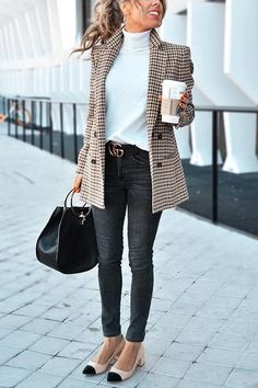 14 Best Checked jacket ideas | work outfit, business casual ...