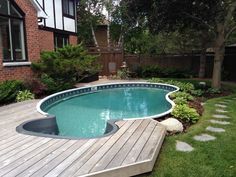 57 Best Semi Inground Pools Images On Pinterest In 2018 Gardens Semi Inground Pools Rideau Pool Deck Above Ground Decks