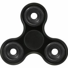 Stress Reducer//Relief//Autism CC-TRI-BLACK Black /& Gold Fidget Hand Spinner