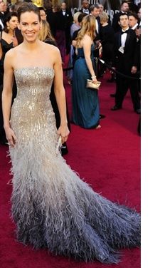 Ombre Feather Dress