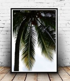 Canvas Abstract Art Prints Painting Sunny Beach Palm Tree Landscape Wall Decor