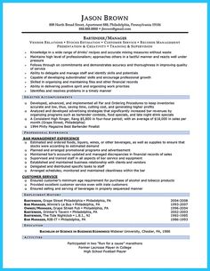 when you make your bartender resume it i bartenders resume objective statement and bartenders resume