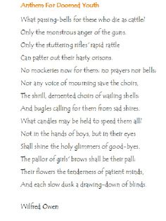Essay For Lord Of The Flies Wilfred Owen World War One Poet Surely One Of The Greatest Antiwar Poems Example And Illustration Essay Topics also Gardening Essay Writing Poet Wilfred Owen Was Born On The March This Is The Opening Mockingbird Essay