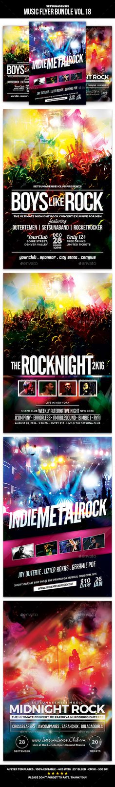 Music Flyer Bundle Vol 12 Music flyer, Flyer template and Event - music flyer Music Flyer Bundle Vol 12 Music flyer, Flyer template and Event - music flyer