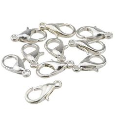 HOUSWEETY 50 Silver Plated Bird Charm Pendants 16x13mm