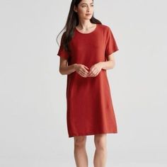 NWT $198 Eileen Fisher Off the Shoulder Shift Dress S, XL