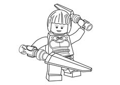 Princesse Nya Coloring Page For Girls Ninja Go Printable