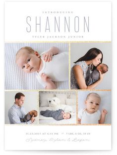 baby announcement postcards