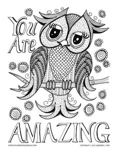 Owl Coloring Pages Marvelous Of Owls For Adults