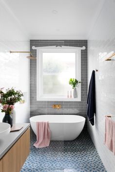 Reno Rumble Week 2 House Reveals Bathrooms Pinterest Shower Enclosure Ideas Bathroom Contemporary With Wall Mount Faucet Bathtubs