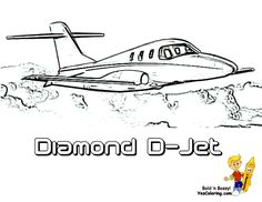 Diamond D Jet Airplane PrintableYou Can Print Out This Plane