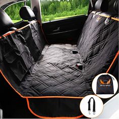 Dog Seat Cover Car Seat Cover for Pets Pet Seat Cover Hammock 600D Heavy Duty Waterproof Scratch Proof Nonslip Durable Soft Pet Back Seat Covers for for Citroen C1