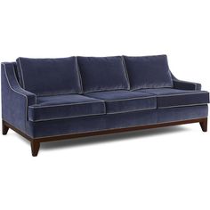Navy Blue Velvet Sleeper Sofas Ames 86 Tufted Sofa Lapis Made To Order In Nc This Luxurious Sofa Boasts A Spring Down Blend Cushion And