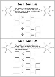 Best Math Images Maths Fun Multiplication Division Fact Families Worksheet Fact Family Worksheet Division Worksheet Math Division Multiplication And Division