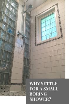 Gl Block Windows For The Bathroom Is Your Small Shower Kind Of Boring See How This Bathroom Was Inspired With A