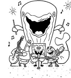 Spongebob Printable Coloring Pages