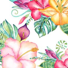 Tropical Flamingo Foil Accented Watercolor Epoxy Stickers 24-Piece