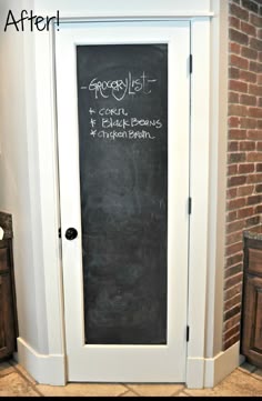chalkboard door hanger