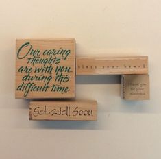 Vintage 2001 Penny Black Inc Wonderful You Wooden Block Stamp