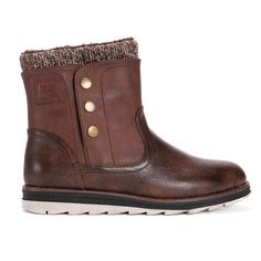 Miuye yuren Ladies Booties Women Ankle Boots Slouchy Boots Soft Flat Low Heel Vintage Leather Ankle Shoes