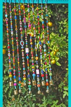 SunCatcher Beaded Curtain SunCatcher for Window Small Beaded SunCatcher Green /& Brown Flower SunCatcher Hanging Beads Sun Catcher