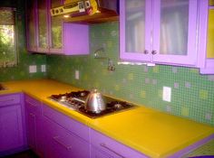 225 Best Purple Yellow Images On Pinterest Purple And Yellow Kitchens Custom Countertops By Jake Schneider