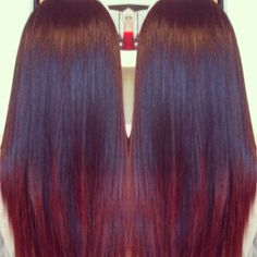 425 Best Hairstyles Images On Pinterest Shampoo Without Sulfate Dark Violet Base With Cherry Cola Ombré Hair Color Re Natural
