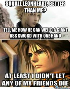 why tidus is the best cloud strife and squall leonhart are such