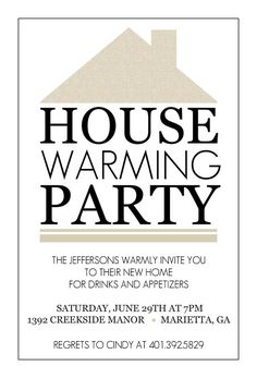 free housewarming invitations templates