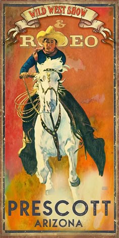 2018 Prescott Frontier Days® World/'s Oldest Rodeo® poster signed by the artist