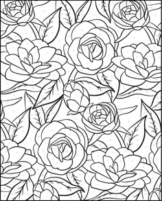 Creative Haven Floral Designs Color By Number Coloring Book Dover